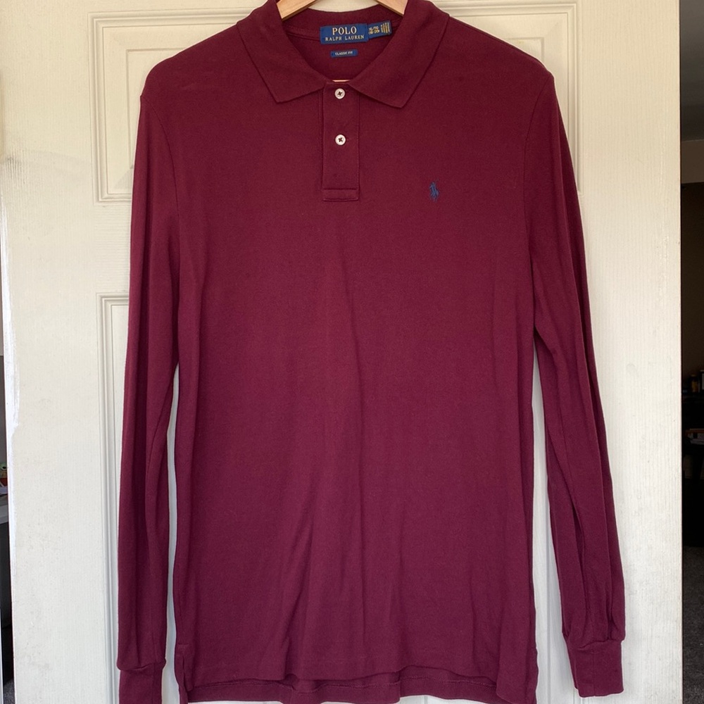 Polo Ralph Lauren Boys Long Sleeve Notched Polo Buttons | X- Large (18-20)